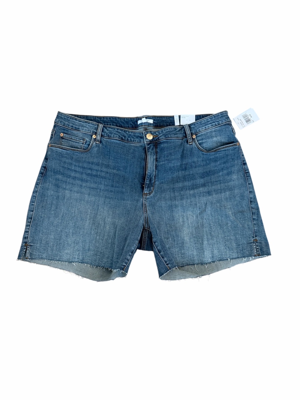 STS Blue Aubrey Style Women’s Mid-Rise Medium Wash Raw Hem Shorts Sz 35/20 NWT